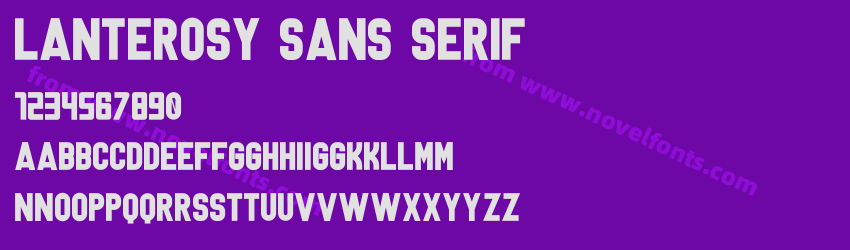 Lanterosy Sans SerifPreview Lanterosy Sans SerifPreview