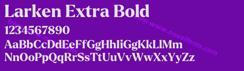 Larken Extra BoldPreview Larken Extra BoldPreview