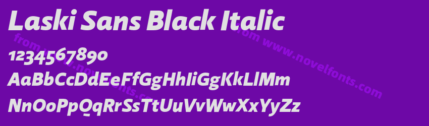 Laski Sans Black ItalicPreview Laski Sans Black ItalicPreview