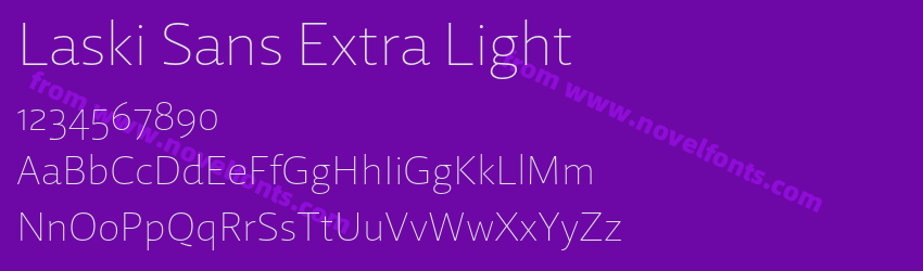 Laski Sans Extra LightPreview Laski Sans Extra LightPreview