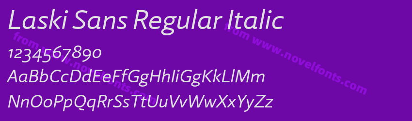 Laski Sans Regular ItalicPreview Laski Sans Regular ItalicPreview