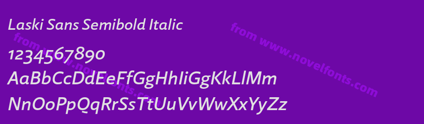 Laski Sans Semibold ItalicPreview Laski Sans Semibold ItalicPreview
