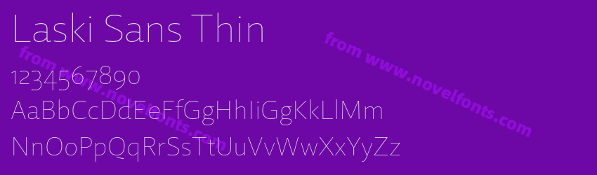 Laski Sans ThinPreview Laski Sans ThinPreview