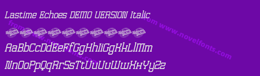 Lastime Echoes DEMO VERSION ItalicPreview Lastime Echoes DEMO VERSION ItalicPreview