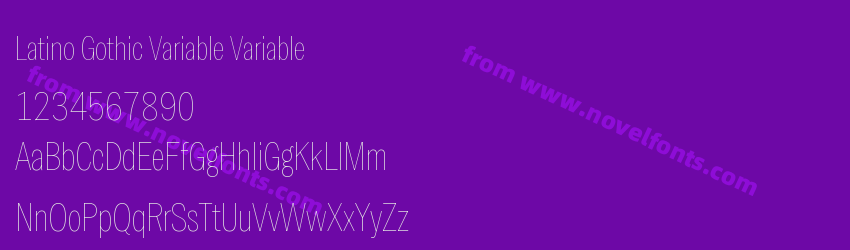 Latino Gothic Variable VariablePreview Latino Gothic Variable VariablePreview