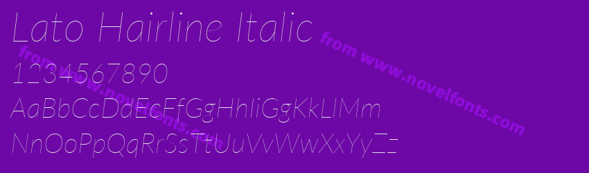 Lato Hairline ItalicPreview Lato Hairline ItalicPreview