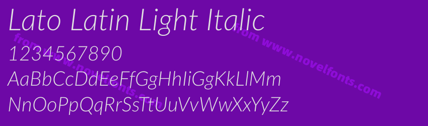 Lato Latin Light ItalicPreview Lato Latin Light ItalicPreview