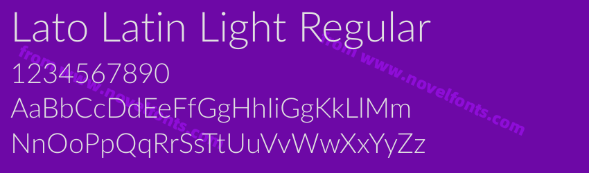 Lato Latin Light RegularPreview Lato Latin Light RegularPreview
