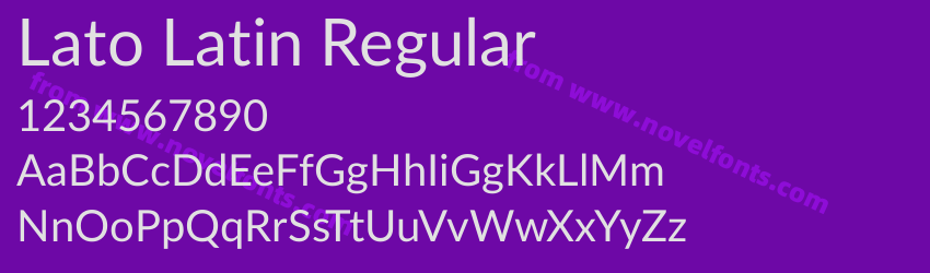 Lato Latin RegularPreview Lato Latin RegularPreview