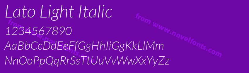 Lato Light ItalicPreview Lato Light ItalicPreview