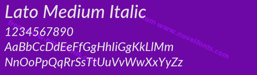 Lato Medium ItalicPreview Lato Medium ItalicPreview