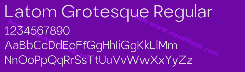 Latom Grotesque RegularPreview Latom Grotesque RegularPreview