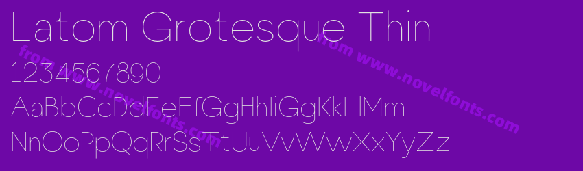 Latom Grotesque ThinPreview Latom Grotesque ThinPreview