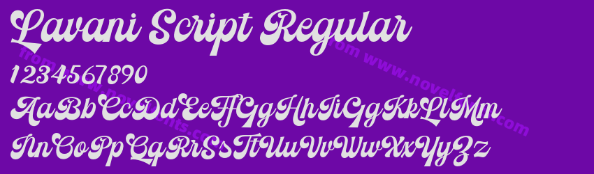 Lavani Script RegularPreview Lavani Script RegularPreview