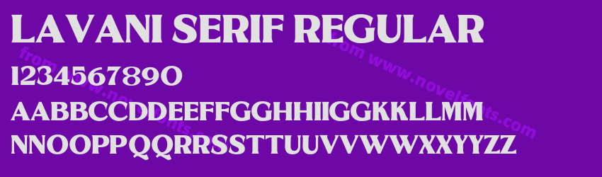 Lavani Serif RegularPreview Lavani Serif RegularPreview