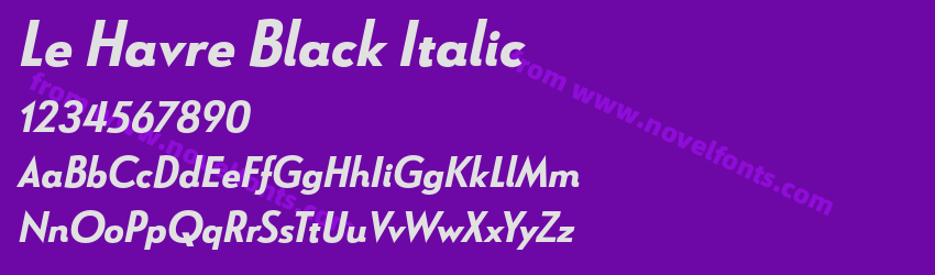 Le Havre Black ItalicPreview Le Havre Black ItalicPreview