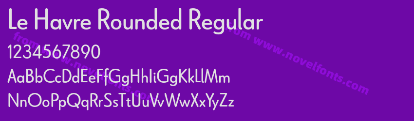 Le Havre Rounded RegularPreview Le Havre Rounded RegularPreview
