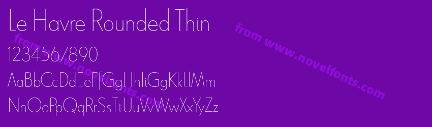 Le Havre Rounded ThinPreview Le Havre Rounded ThinPreview