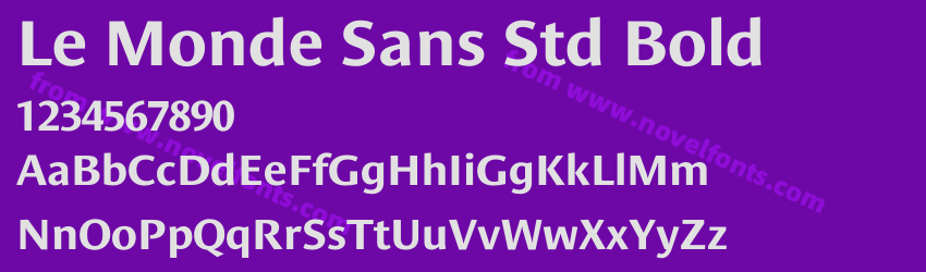 Le Monde Sans Std BoldPreview