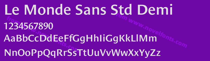 Le Monde Sans Std DemiPreview Le Monde Sans Std DemiPreview