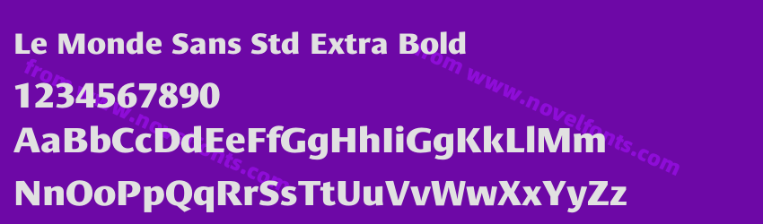 Le Monde Sans Std Extra BoldPreview Le Monde Sans Std Extra BoldPreview