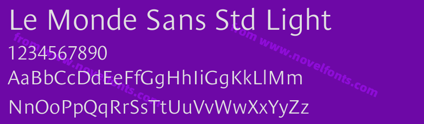 Le Monde Sans Std LightPreview Le Monde Sans Std LightPreview