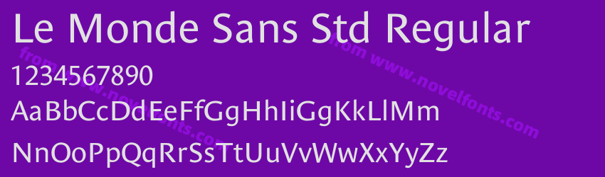 Le Monde Sans Std RegularPreview Le Monde Sans Std RegularPreview