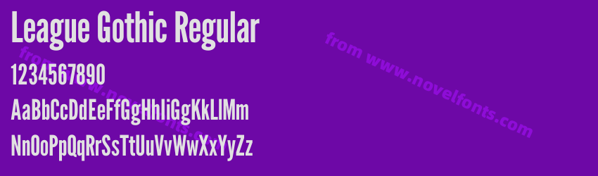 League Gothic RegularPreview League Gothic RegularPreview