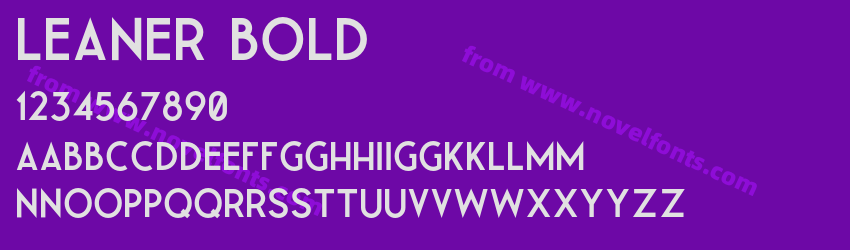 Leaner BoldPreview Leaner BoldPreview