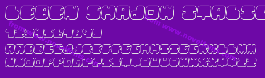 Leben Shadow ItalicPreview Leben Shadow ItalicPreview