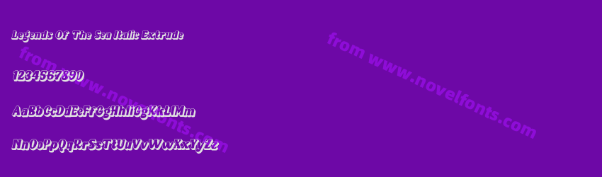 Legends Of The Sea Italic ExtrudePreview Legends Of The Sea Italic ExtrudePreview