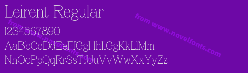 Leirent RegularPreview Leirent RegularPreview