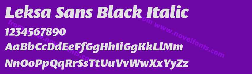 Leksa Sans Black ItalicPreview Leksa Sans Black ItalicPreview