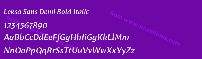 Leksa Sans Demi Bold ItalicPreview Leksa Sans Demi Bold ItalicPreview