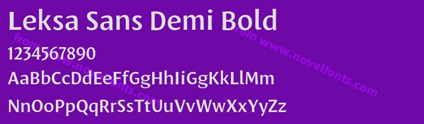 Leksa Sans Demi BoldPreview Leksa Sans Demi BoldPreview