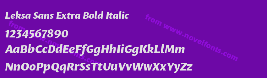Leksa Sans Extra Bold ItalicPreview Leksa Sans Extra Bold ItalicPreview