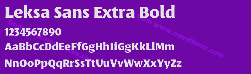 Leksa Sans Extra BoldPreview Leksa Sans Extra BoldPreview