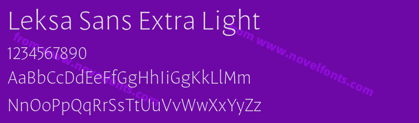 Leksa Sans Extra LightPreview Leksa Sans Extra LightPreview