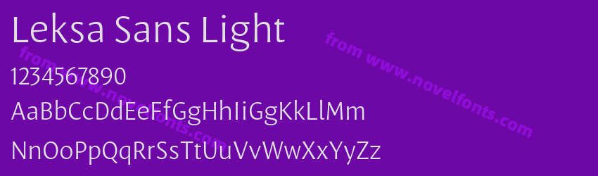 Leksa Sans LightPreview Leksa Sans LightPreview