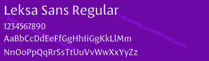 Leksa Sans RegularPreview Leksa Sans RegularPreview