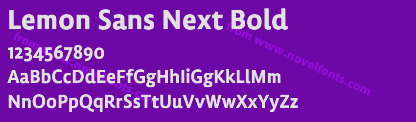 Lemon Sans Next BoldPreview Lemon Sans Next BoldPreview