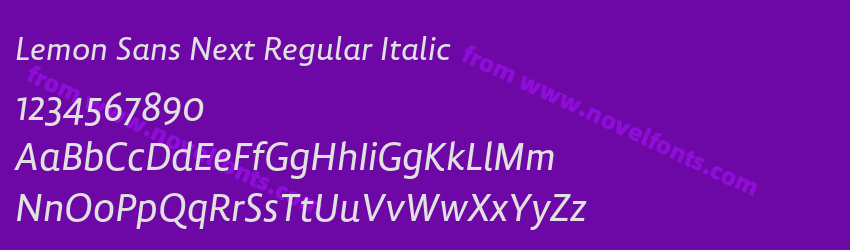 Lemon Sans Next Regular ItalicPreview Lemon Sans Next Regular ItalicPreview