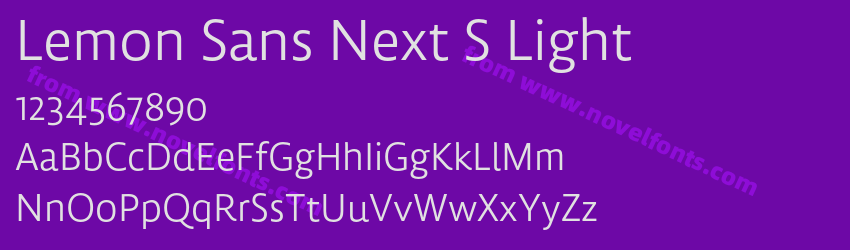 Lemon Sans Next S LightPreview Lemon Sans Next S LightPreview