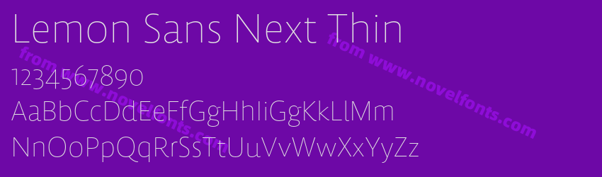 Lemon Sans Next ThinPreview Lemon Sans Next ThinPreview