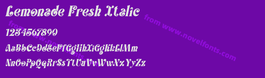 Lemonade Fresh ItalicPreview Lemonade Fresh ItalicPreview