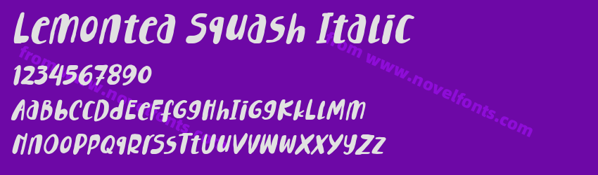 Lemontea Squash ItalicPreview Lemontea Squash ItalicPreview