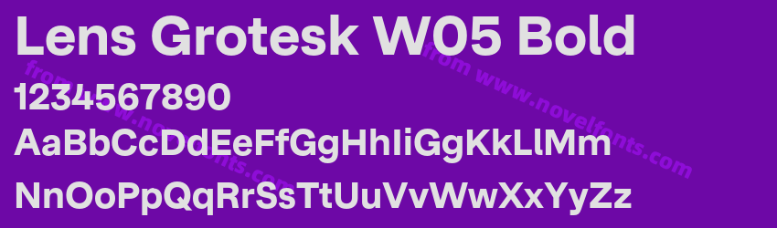 Lens Grotesk W05 BoldPreview Lens Grotesk W05 BoldPreview
