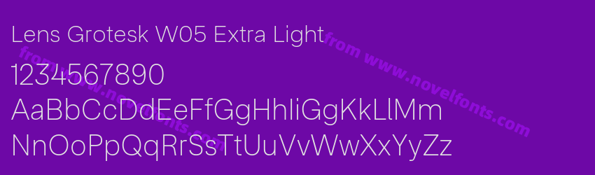 Lens Grotesk W05 Extra LightPreview Lens Grotesk W05 Extra LightPreview