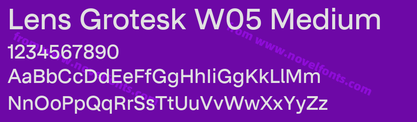 Lens Grotesk W05 MediumPreview Lens Grotesk W05 MediumPreview