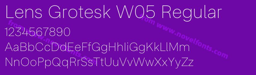 Lens Grotesk W05 RegularPreview Lens Grotesk W05 RegularPreview